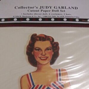 COLLECTOR'S JUDY GARLAND Cutout Paper Doll Set